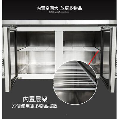 海鲜冰CPZ台冷藏展示柜用超市不锈钢冰鲜台卧式点商柜冷冻保鲜菜