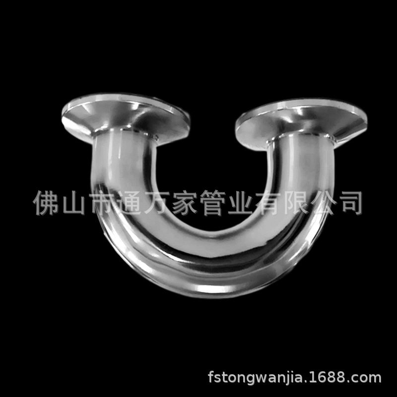 卫生级不锈钢180°快装弯头卡箍