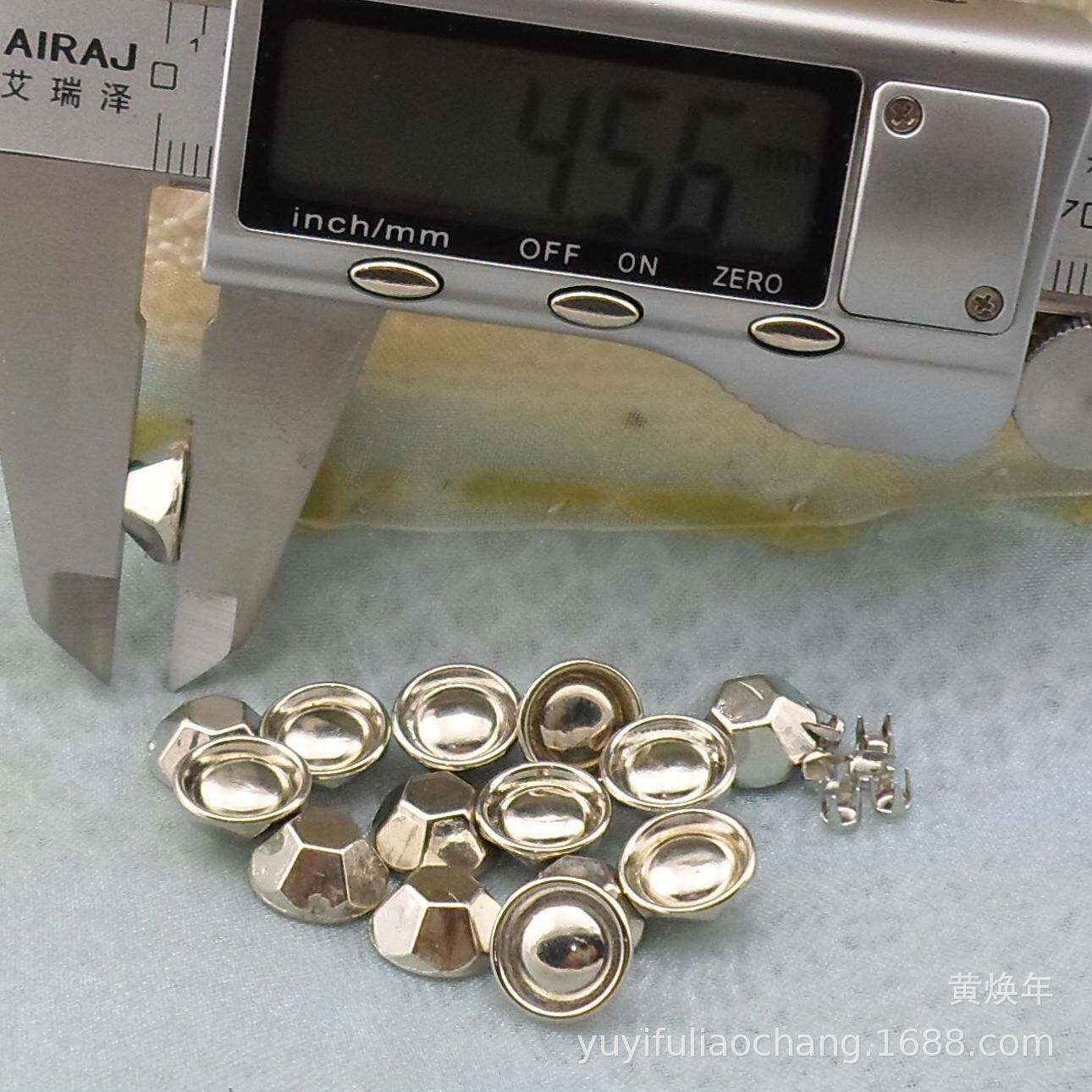 塑（塑料）10MM六Q480面面平顶料帽配不钢4爪底钉服锈装辅料配件