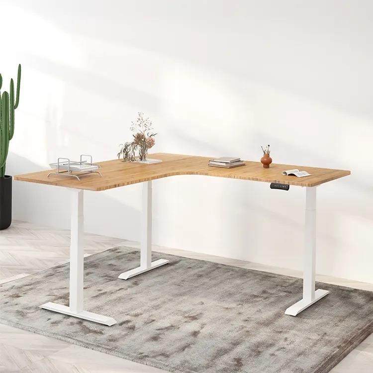 南SDD-A1-W迪L型动办智公桌电升降桌能转L型单电机升降腿角可移动