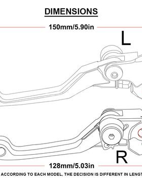摩托车越5野车手装拉杆刹CR125R/2车离合改手柄用于HondaCR12适R/