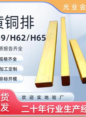 h6条2镜黄铜排黄铜AVZ黄铜方棒家具装饰扁条面方条光亮铜块加工定