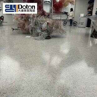 亮光大板水磨石瓷砖715M017501500工装连x砖锁防地滑民宿网红店地
