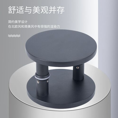 圆型大门拉手简约现代玻璃门木门把手单孔商铺咖啡店刻字logo定制