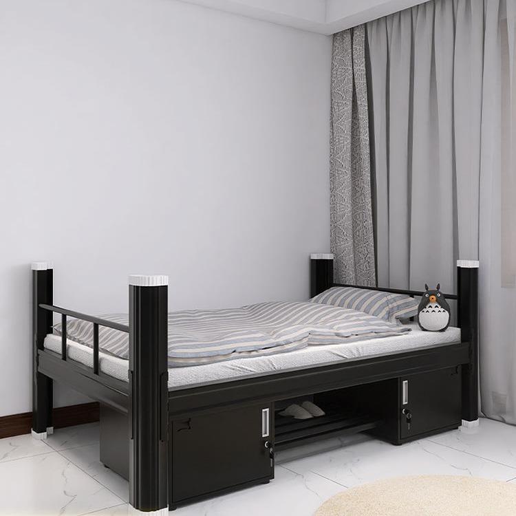 公寓单人床成人员工宿舍上下铺铁艺床双层加厚铁床学校学生双人床