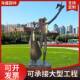 玻璃钢抽象人物情侣跳舞雕塑公园商场步行街景观摆件爱情主题雕塑