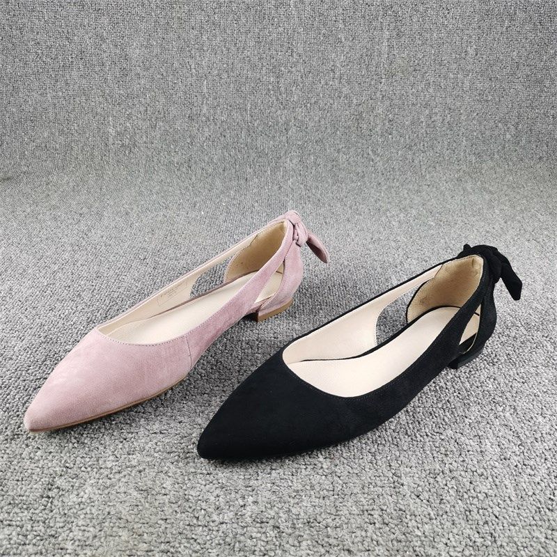 断码处理时尚百搭真皮女鞋春秋季尖头平底浅口套脚通勤羊皮单鞋女,女鞋,浅口单鞋,淘宝优惠券,粉丝福利购,淘宝优惠卷