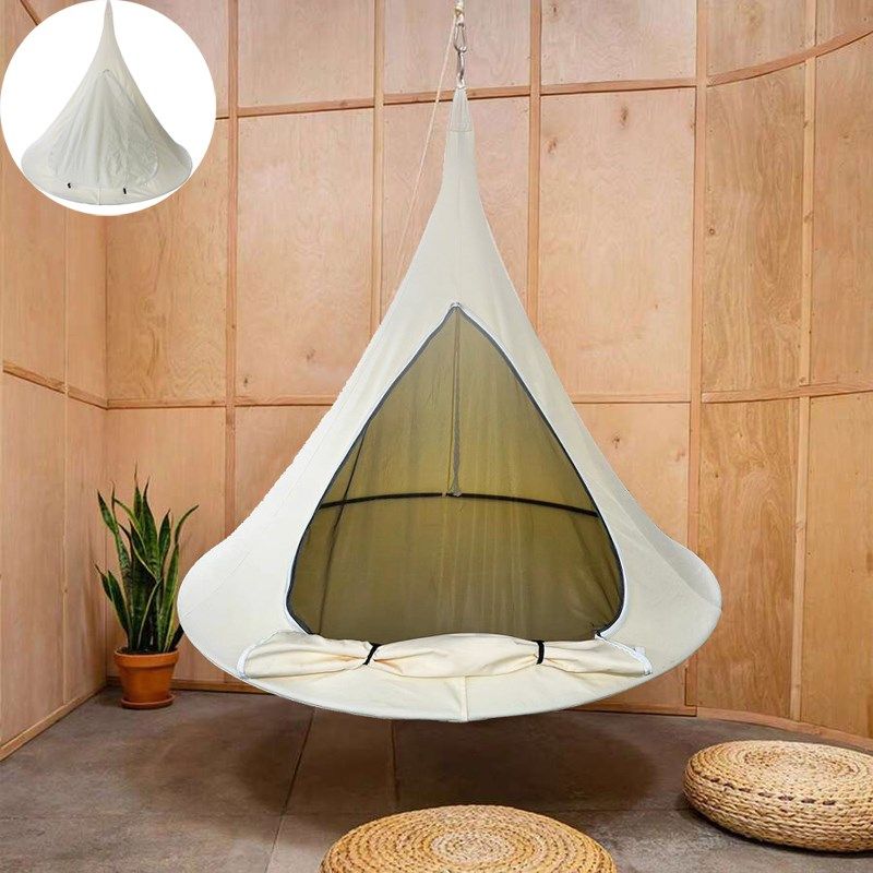 吊床室内吊蓝悬挂式户外空中帐篷成人儿童防侧翻阳台懒人秋千吊椅