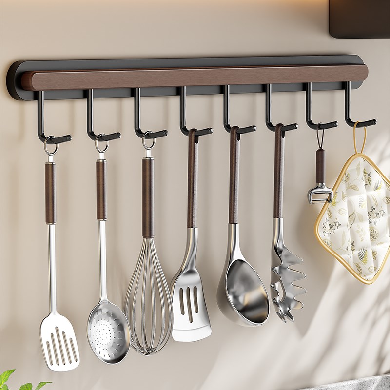 厨房挂钩置物架橱柜省空间壁挂式用品厨具沥水锅铲架子菜板收纳架