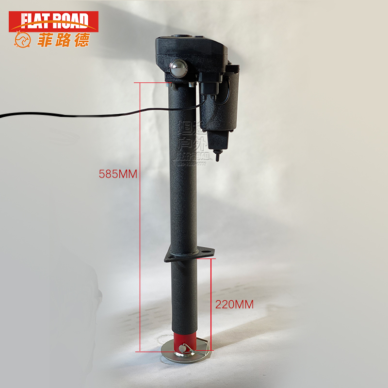 房车电动升降支腿12伏3500磅承载力旅居挂车用辅助驻车器拖车连接