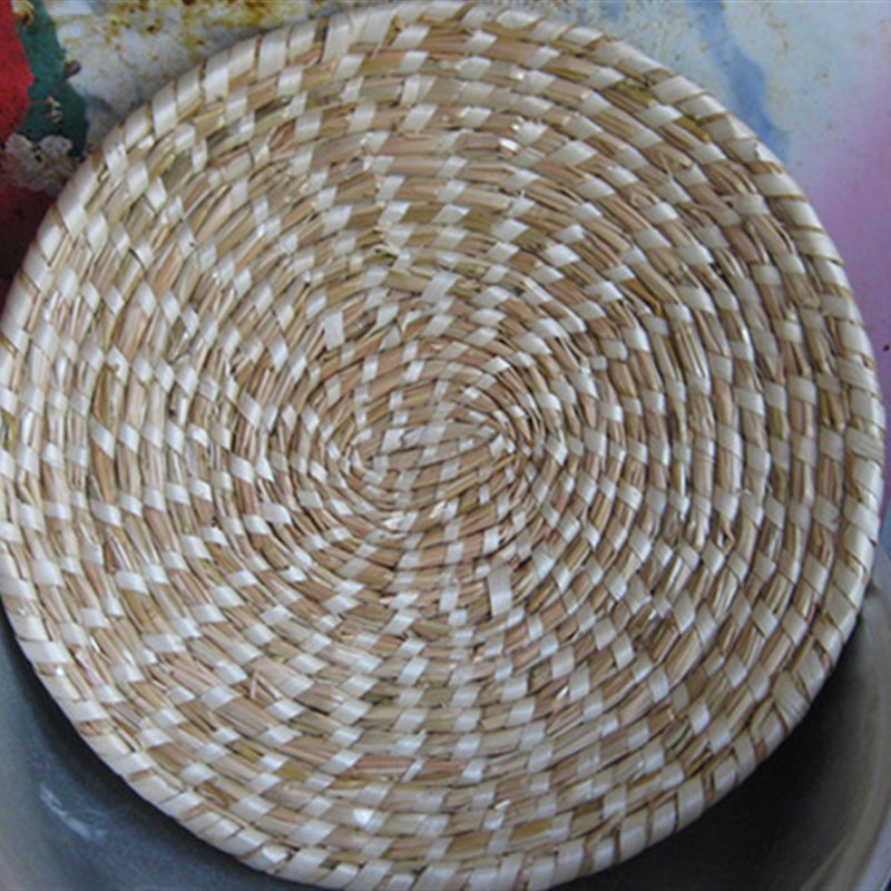 手工草编蒸锅盖炒锅盖蒸笼盖非玻璃不锈钢铁锅铝锅电饭锅通用锅盖