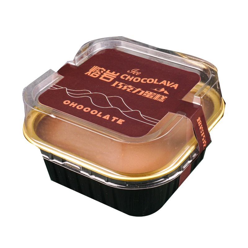 冰山熔岩巧克力包装盒熔岩芝士蛋糕盒子贴纸慕斯提拉米苏模具包装