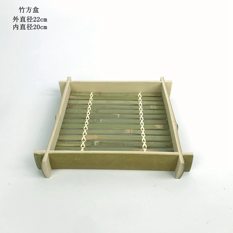 竹编簸箕竹篮子竹篓竹盒竹筐手工编织竹制品水果点心收纳筐竹果盘