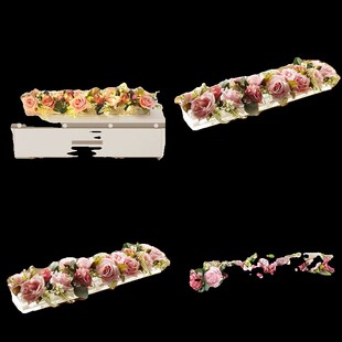 亚力克矩形花盒水培插花盒装饰盒桌面装饰花瓶餐厅餐桌透明花瓶