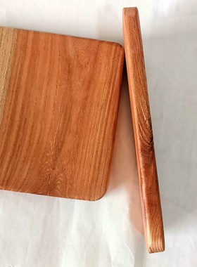 精抛光红椿硬原木片实木板家居装饰桌面台板圆角摆件底座板杯木垫