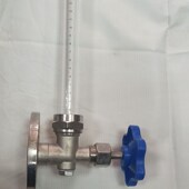 玻璃管式 液位计消防水池刻度就地显示水位计油位计直读法兰液位计