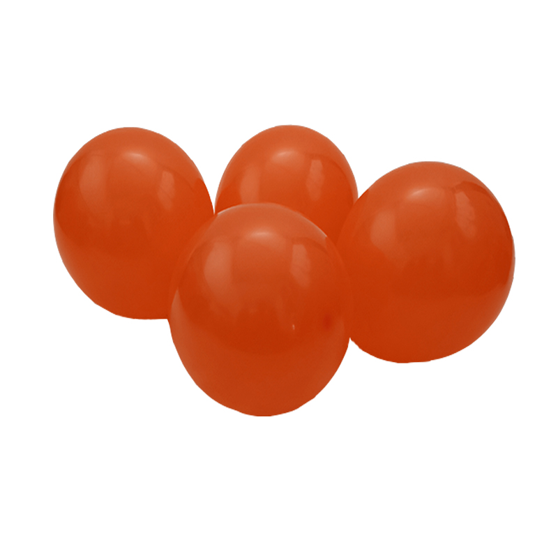 亚光黑色桔色5寸10寸12寸18寸36寸圆形乳胶气球 节日生日造型装饰