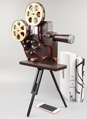 复古80年代老式支架放映机模型摄影视拍照创意道具怀旧装饰品摆件