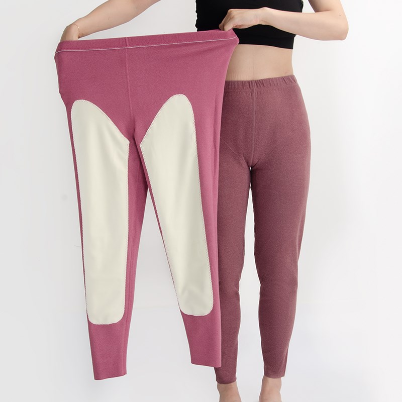 大码秋裤女加厚加大200斤加护膝防风保暖打底长裤德绒胖mm秋冬