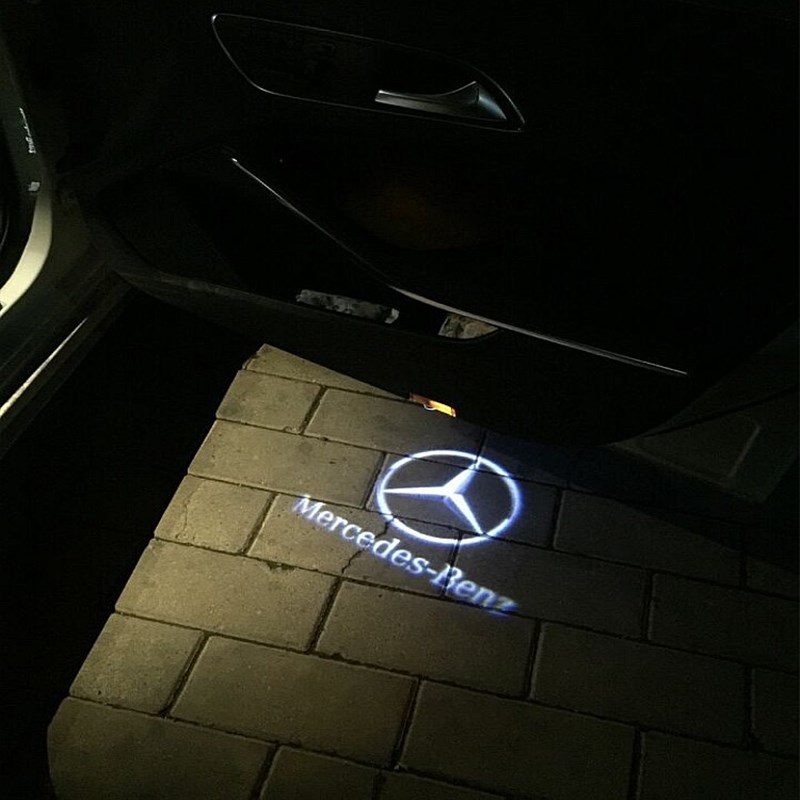 奔驰E级W212W213迎宾灯E180LE200LE260LE300LE320LE400镭射车门灯