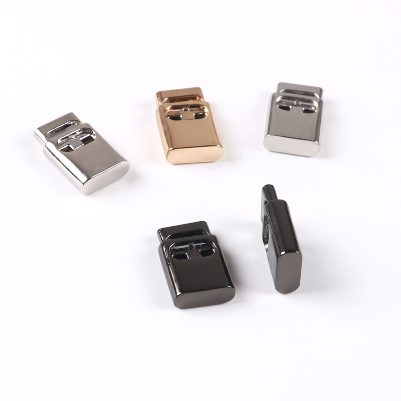 金属长方扁绳弹簧扣绳扣帽绳弹力绳卡扣腰带绳服装辅料配件