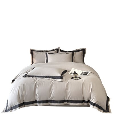 高端200支纯棉磨毛四件套秋冬全棉加厚床单被套四季床笠床上用品4