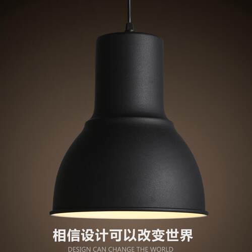 loft复古工业灯饰 咖啡厅酒吧吧台铁艺美式乡村锅盖单头餐厅吊灯