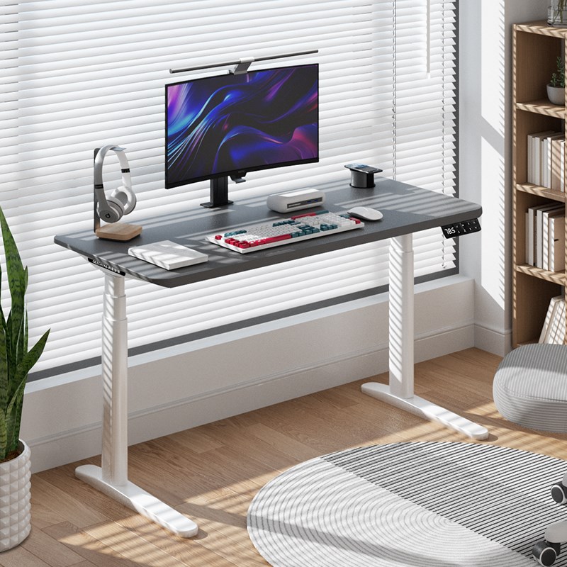 电动升降桌腿双电机电脑桌支架可移动办公桌站立式家用升降书桌