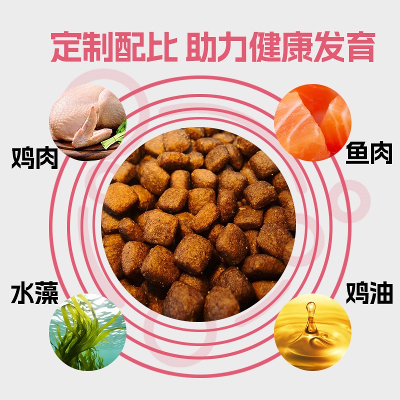 蒂乐思猫粮全价成猫幼猫营养增肥家猫通用型1斤试吃体验500g