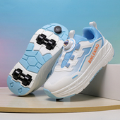 女童溜冰轮滑鞋 带轮子 四轮可拆带刹车隐形运动飞行鞋 儿童暴走鞋