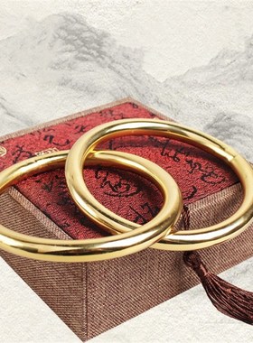 铜把件 手镯 老年人 健身 文玩 手环 打发时间用品