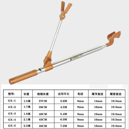 新品渤洋不锈钢钓箱支架超硬短节钓椅架杆渔具垂钓装备钓鱼竿架插