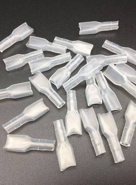 【ZNTAOCH】4.8mm透明阻燃软护套 拔插式插片插簧保护套 白色5000