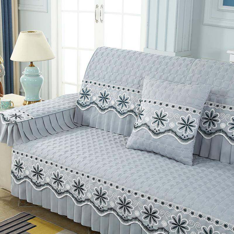 简约防滑沙发垫四季通用折叠沙发床套罩直排单人三人沙发盖布坐垫