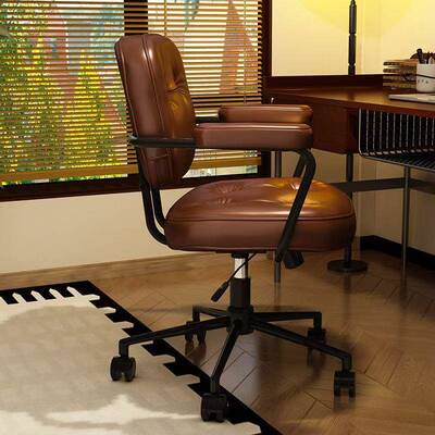 电脑家舒适轻椅奢阿t25874勒夫耶学习书桌椅升转椅靠办公椅子背座