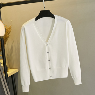 开衫针织外套女搭旗袍外搭春秋款修身上衣2021年新款秋季薄款毛衣