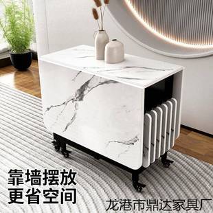 Dx实木折叠桌家用小户型长方形简易桌子收纳桌椅移动饭桌多功能餐