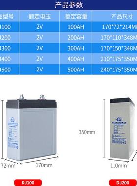 理士蓄电池DJ100/2V100AH2V200AH2V300AH2V500AH600AH800AH1000AH