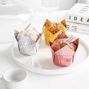 郁香双面金银色蛋火焰杯糕饼纸杯火杯防油纸托松烘焙用具金一次焰