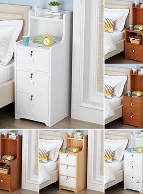 超你窄款20/2边5床头收柜小XNH型迷纳柜子简约现代卧室床加高置物