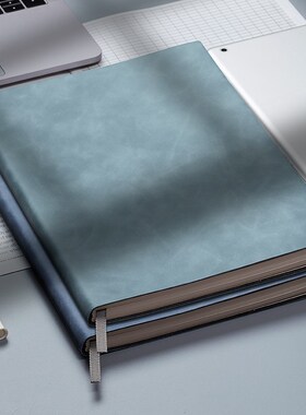 B5大号笔记本子软皮面文艺精致简约大学生读书A4横线日记本商务办