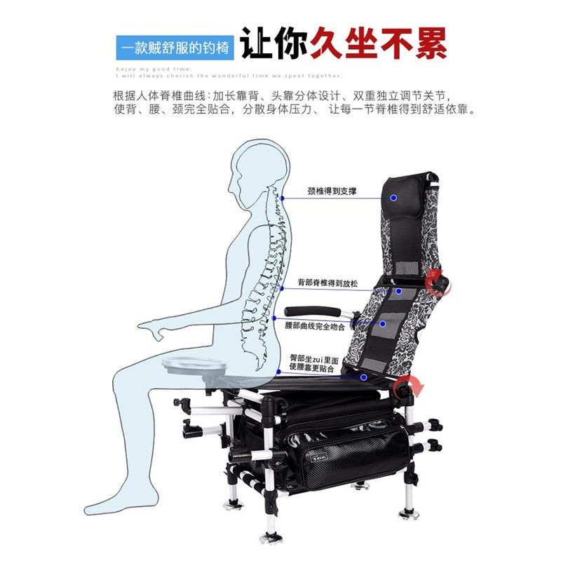 野足钓椅多功能钓鱼座椅新款野钓钓鱼椅折叠装备2023超轻台钓椅子