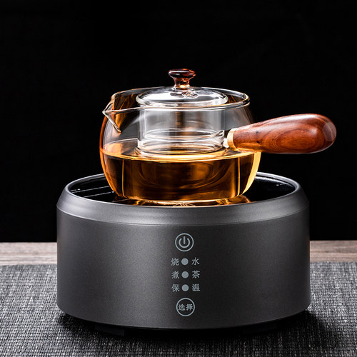 侧把玻璃煮茶壶小青柑煮茶器小型电陶炉家用多功能保温泡茶壶套装