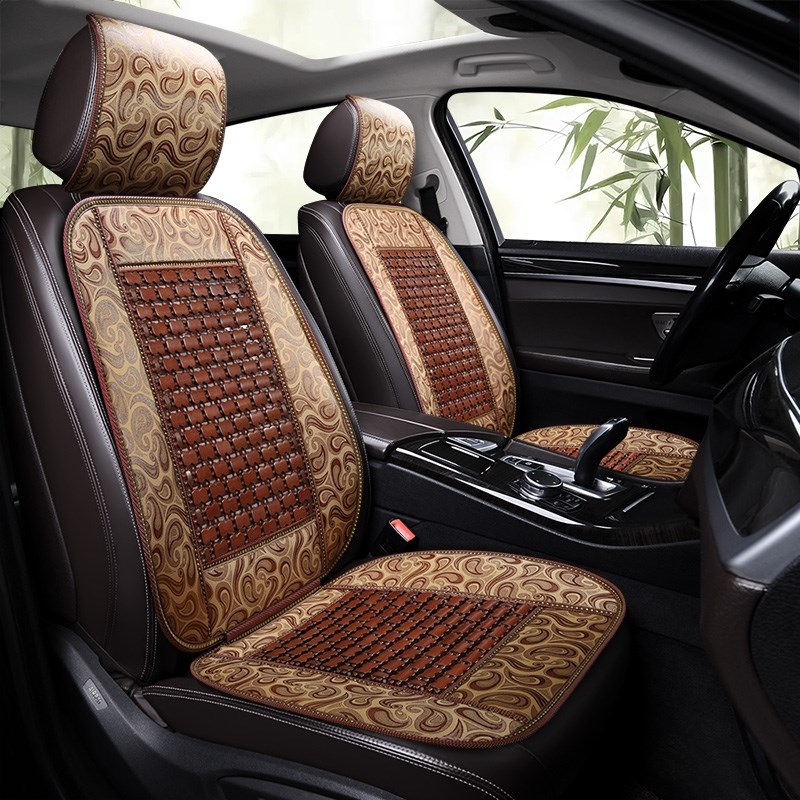 汽车座四季面包车瑞驰新能源EC正副春夏季车坐半包竹片通用