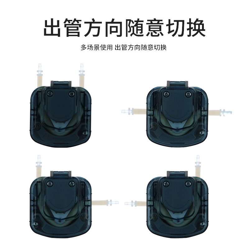 微型蠕动泵实验室大流量灌装小型抽水吸水进样*2V直流耐酸碱泵