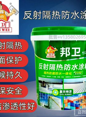 邦卫反射隔热防水装饰涂料防腐防锈墙面屋面白色涂料铁皮屋面降温