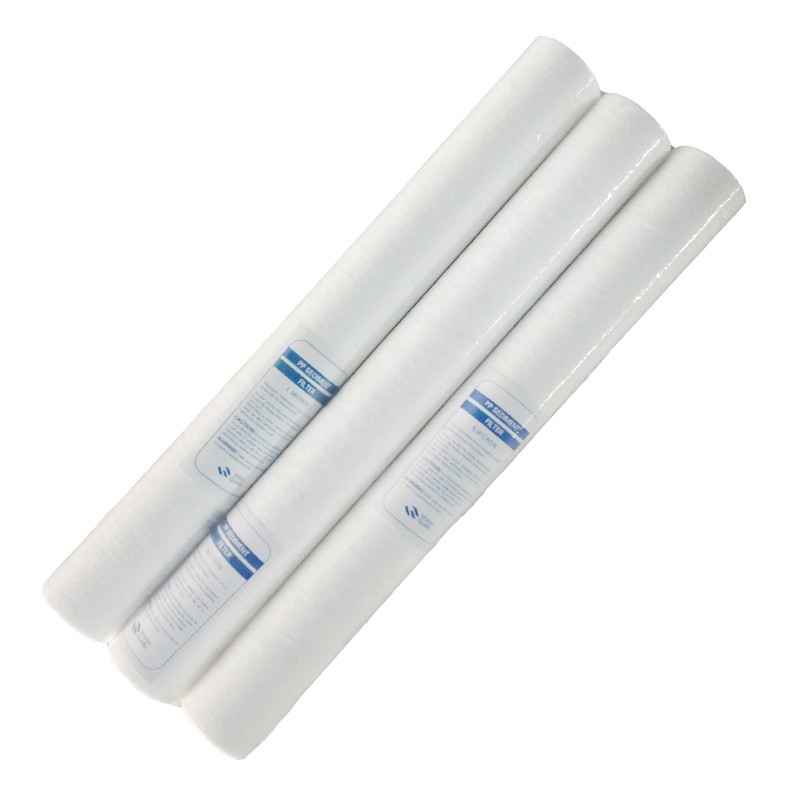 10寸PP棉滤芯家用净水器通用20寸熔喷滤芯骨架前置1/5微米