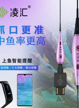 凌汇咬钩变色重力感应提醒智能浮漂加粗醒目高灵敏无影夜光电子漂