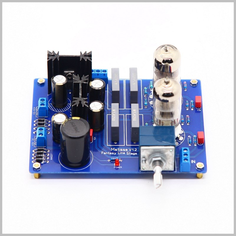 D2参考马蹄斯电路 发烧级HiFi电子管胆前级 6N3 6H3N胆前级成品板