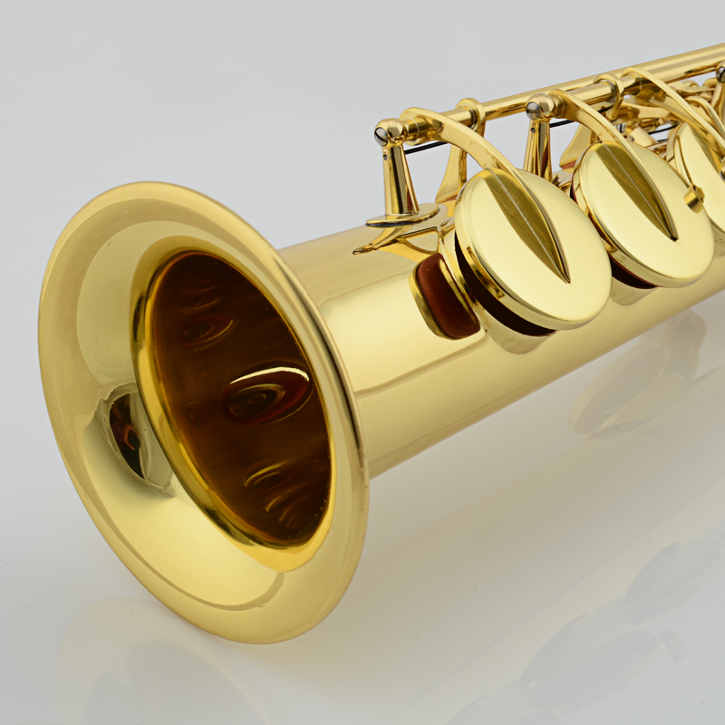 津宝直管高音萨克斯JBSS-0  降b调萨克斯风 漆金初学者